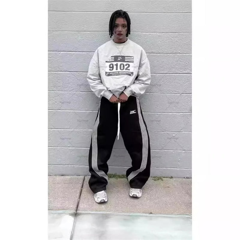 Y2K Embroidered Tactical Joggers – Camo Functional Casual Sweatpants for Men & Women
