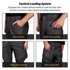 Men's Flex Tactical Cargo Pants – Lightweight Stretch Work & Outdoor Hiking Trousers
