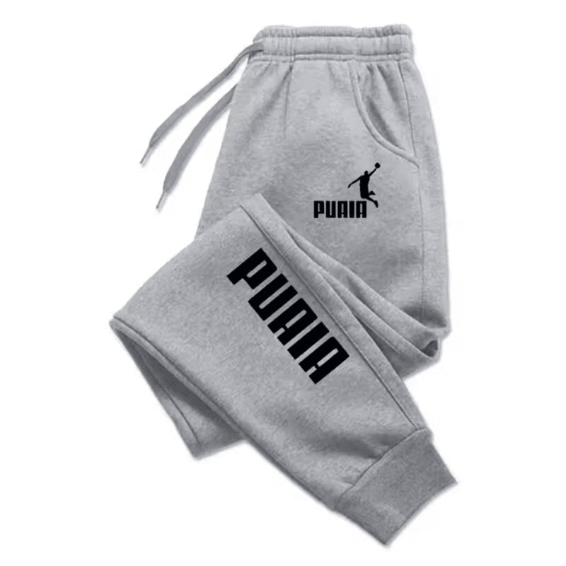 PUAIA StreetFlex Mens Jogger Pants Loose Fit Autumn Winter Sports Trousers