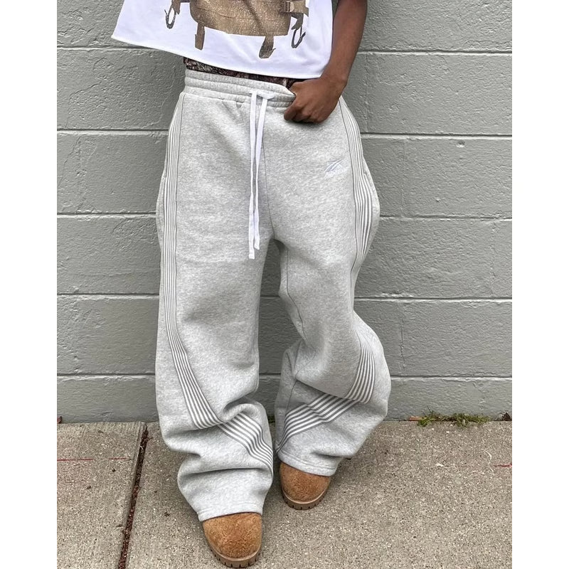 Y2K Embroidered Tactical Joggers – Camo Functional Casual Sweatpants for Men & Women