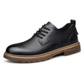 Mens Handmade Leather Casual Lace Up Shoes Comfortable Breathable Everyday Footwear