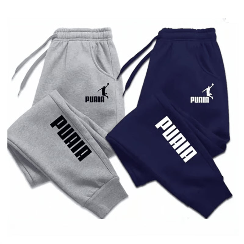 PUAIA StreetFlex Mens Jogger Pants Loose Fit Autumn Winter Sports Trousers