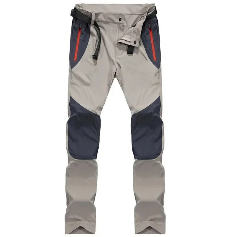 Men water resistant tactical cargo pants quick dry hiking trousers