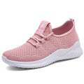 Women Casual Shoes Fashion, Breathable Walking Mesh Flat Shoes Sneakers, Gym Vulcanized Shoes, Purple Female Footwear