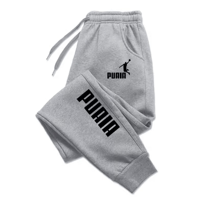 PUAIA StreetFlex Mens Jogger Pants Loose Fit Autumn Winter Sports Trousers